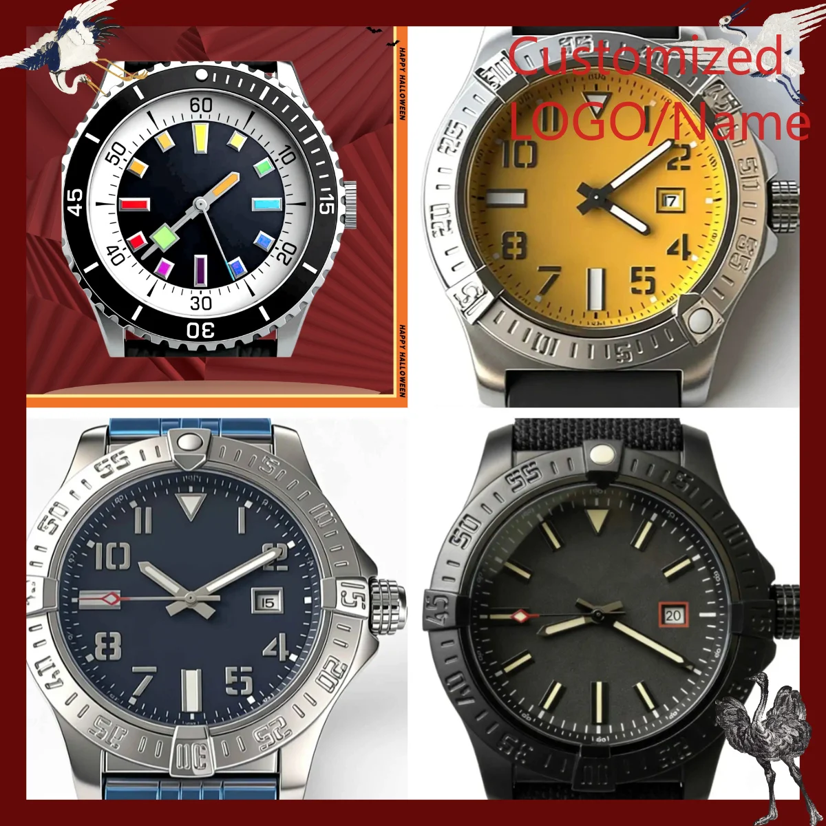 Customized Watches Unisex 3mm and 40mm Square Luminous Mechanical Automatic Watches
Customized Watches Unisex 3mm and 40mm Square Luminous Mechanical Automatic Watches