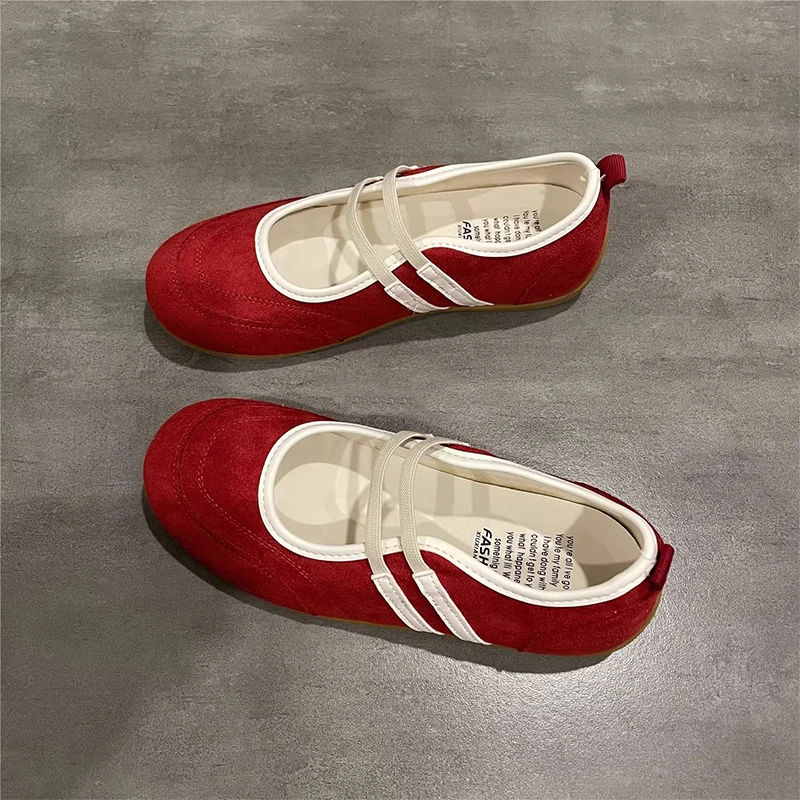 Flats Mary Janes Women's Shoes Soft Bottom Slip-On Casual Flats Spring Summer New Style Korean Style round Toe Rubber Outsole
Flats Mary Janes Women's Shoes Soft Bottom Slip-On Casual Flats Spring Summer New Style Korean Style round Toe Rubber Outsole