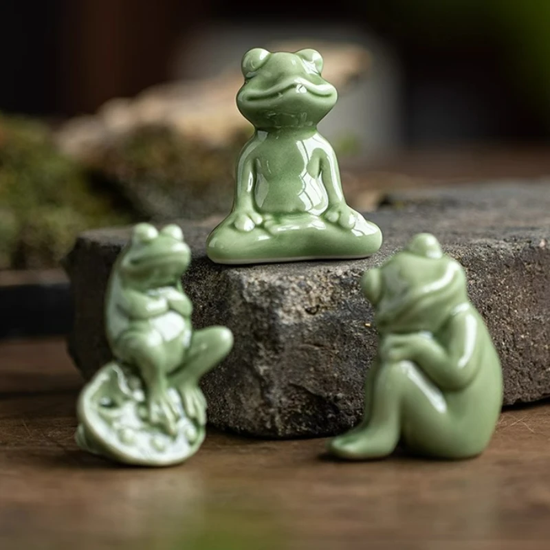 Mini Ceramic Frog Figurines Creative Kung Fu Yoga Frog Ornament Garden Desktop Decoration Office Crafts Home Decor 2025 New
Mini Ceramic Frog Figurines Creative Kung Fu Yoga Frog Ornament Garden Desktop Decoration Office Crafts Home Decor 2025 New