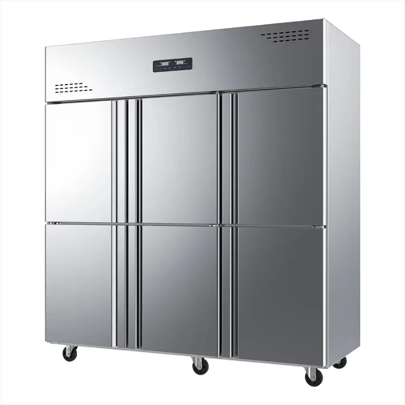 Commercial Kitchen Large-Capacity Six-Door Stainless Steel Refrigeration Equipment Vertical Flat Dual Temperature Direct Cooling
Commercial Kitchen Large-Capacity Six-Door Stainless Steel Refrigeration Equipment Vertical Flat Dual Temperature Direct Cooling