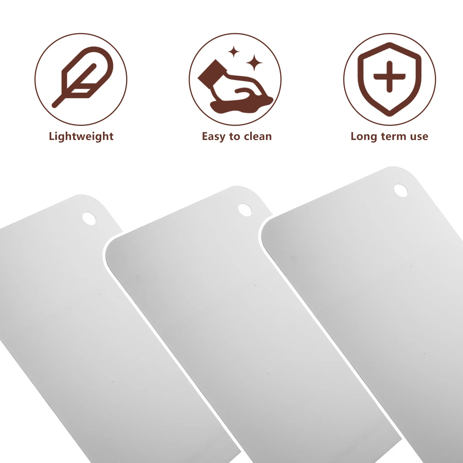 Stainless Steel Cutting Board 30x20cm Double Sided Kitchen Chopping Board Vegetable Meat Pizza Cheese Fruit Kids Friendly
Stainless Steel Cutting Board 30x20cm Double Sided Kitchen Chopping Board Vegetable Meat Pizza Cheese Fruit Kids Friendly