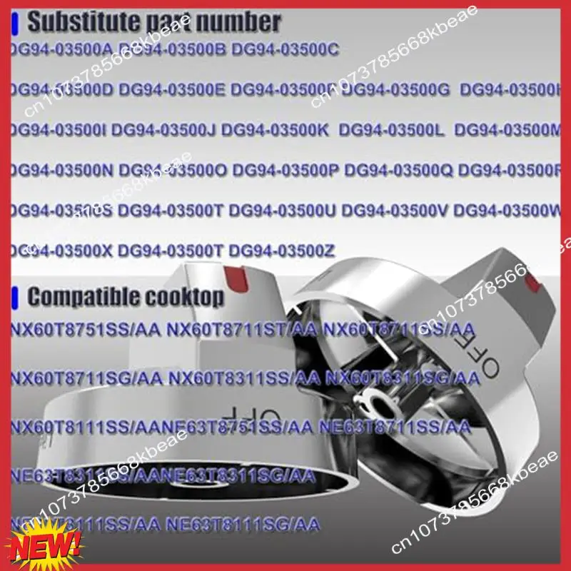 A97Z 1PCS DG94-03500A/Z,DG94-03500U For Kitchen Oven Burner Top Stove Knob,Stove Control Knob For NX60T811SS NX60T8711SS/AA Dura
A97Z 1PCS DG94-03500A/Z,DG94-03500U For Kitchen Oven Burner Top Stove Knob,Stove Control Knob For NX60T811SS NX60T8711SS/AA Dura
