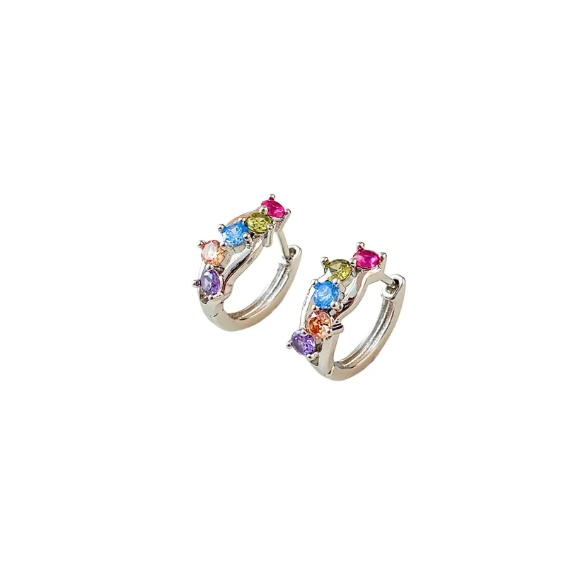 Temperament versatile color zircon earrings exquisite stud earrings women's high sense
Temperament versatile color zircon earrings exquisite stud earrings women's high sense