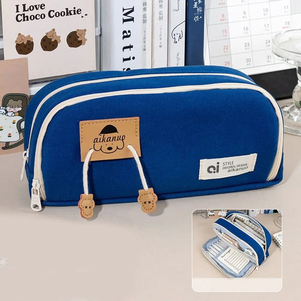 Desktop Storage Canvas Stationery Bag Large Capacity Aesthetic Multi Layer Pencil Bag Korean Style Puppy Pencil Pouch School
Desktop Storage Canvas Stationery Bag Large Capacity Aesthetic Multi Layer Pencil Bag Korean Style Puppy Pencil Pouch School