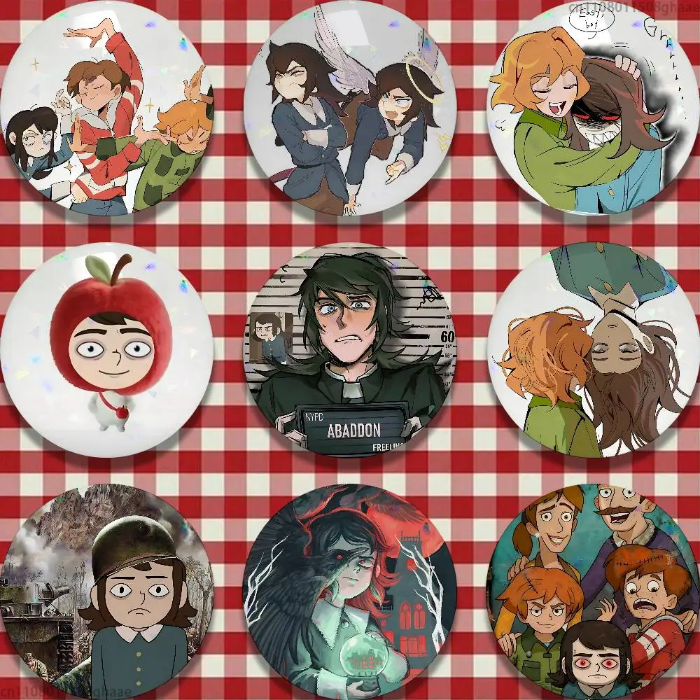 Abaddon H-Haunted H-Hotel 32/44/58mm Handmade Pins Round Brooch Badge Backpacks Clothes Jewelry Gifts
Abaddon H-Haunted H-Hotel 32/44/58mm Handmade Pins Round Brooch Badge Backpacks Clothes Jewelry Gifts