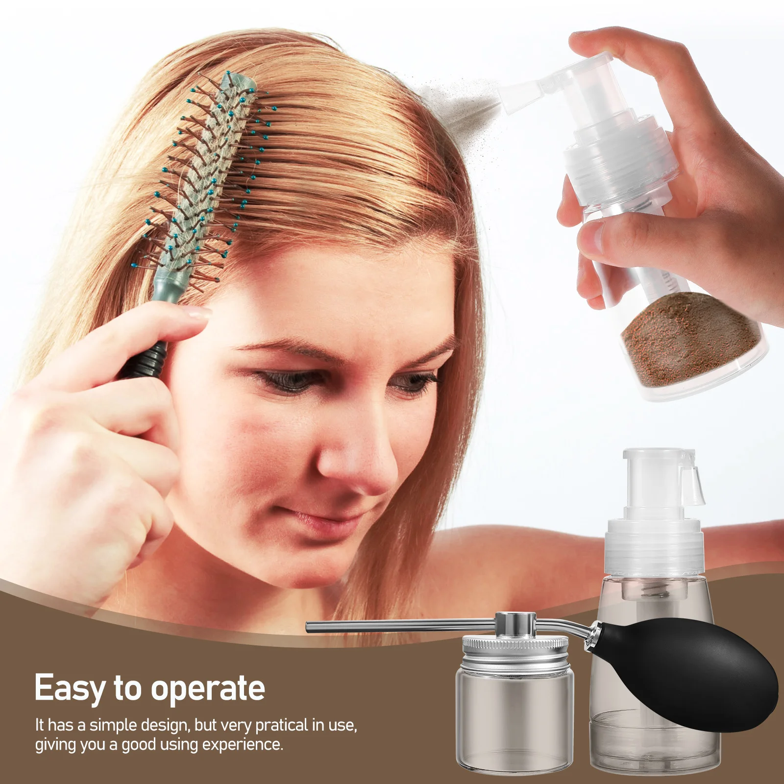 2Pcs Powder Spray Bottle Set Hair Fiber Applicator Portable Compact Dry Powder Sprayer for Hair Salon Barber Home Use
2Pcs Powder Spray Bottle Set Hair Fiber Applicator Portable Compact Dry Powder Sprayer for Hair Salon Barber Home Use