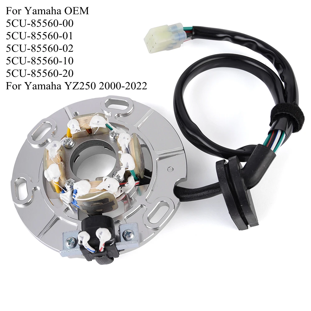 Motorcycle Stator Coil For Yamaha YZ250 YZ250G YZ250X YZ 250 2000-2022 5CU-85560-00 5CU-85560-01 5CU-85560-02 5CU-85560-10
Motorcycle Stator Coil For Yamaha YZ250 YZ250G YZ250X YZ 250 2000-2022 5CU-85560-00 5CU-85560-01 5CU-85560-02 5CU-85560-10