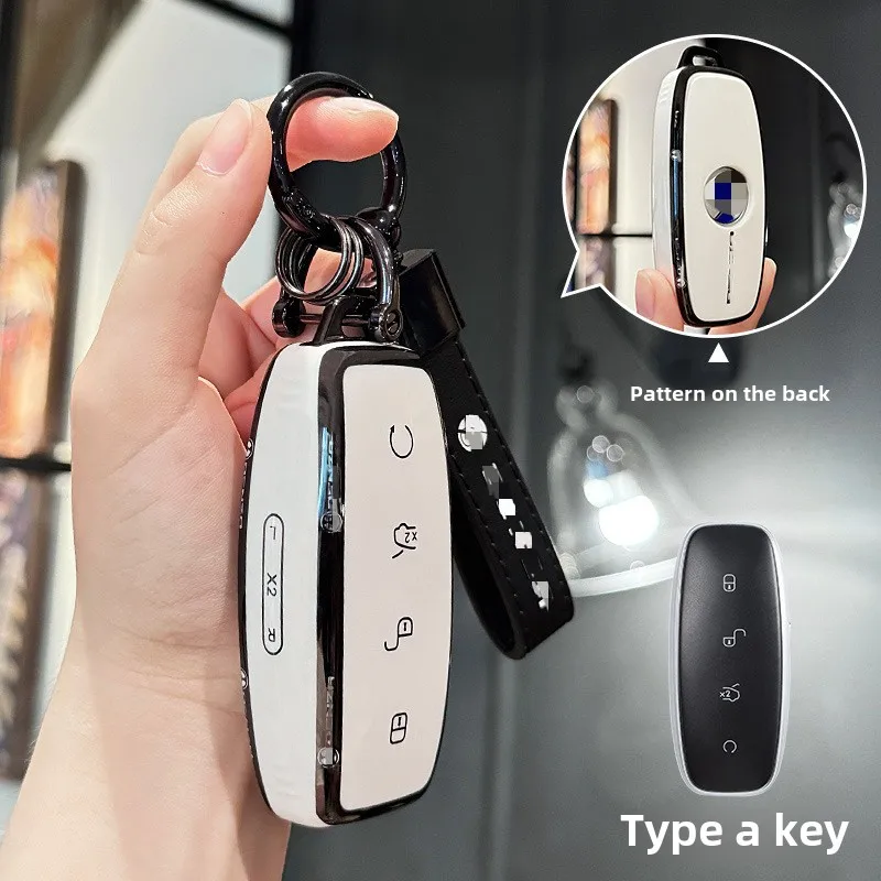 For DENZA D9 N7n8 New Energy Car Key Case, Smart Key Key Case, TPU Black Edge Decoration All-inclusive Protective Keys Case
For DENZA D9 N7n8 New Energy Car Key Case, Smart Key Key Case, TPU Black Edge Decoration All-inclusive Protective Keys Case