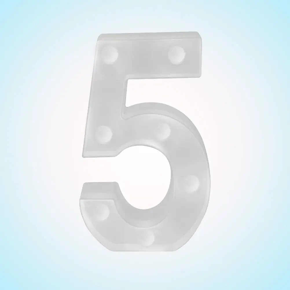 LED Number Lamp Digit 5 Light Up Wall Table Decor Romantic Ambient Glow for Wedding Birthday Anniversary Celebration Party Home
LED Number Lamp Digit 5 Light Up Wall Table Decor Romantic Ambient Glow for Wedding Birthday Anniversary Celebration Party Home