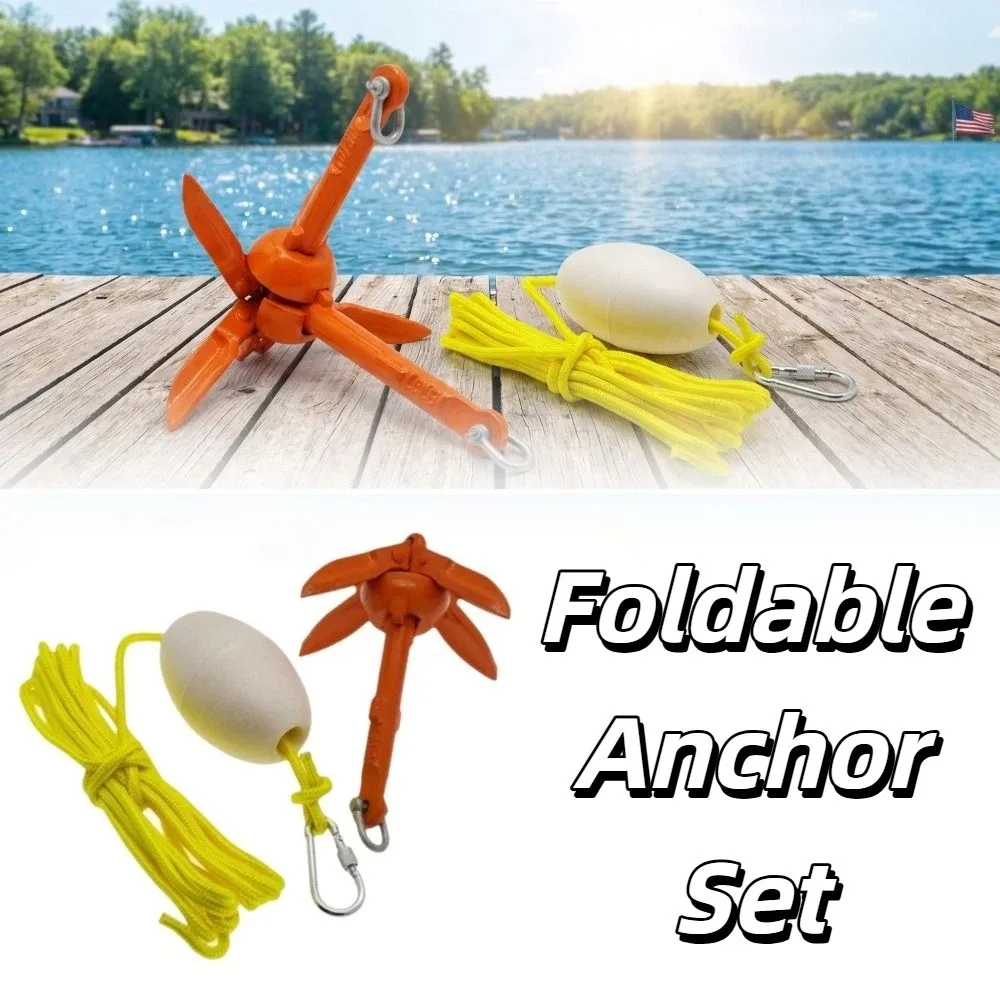 Aluminum Alloy Marine Kayak Anchor Kit Folding Design 5M Rope Folding Anchor Kit Snap Hook Buoy Small Boat Anchor Jet Ski
Aluminum Alloy Marine Kayak Anchor Kit Folding Design 5M Rope Folding Anchor Kit Snap Hook Buoy Small Boat Anchor Jet Ski