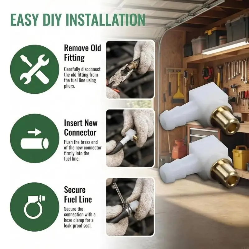 Set Of Two Universally Fuels Connectors With Durability Plastic And Copper Build Carburetor Fuels Connectors for 190E1, M4YD
Set Of Two Universally Fuels Connectors With Durability Plastic And Copper Build Carburetor Fuels Connectors for 190E1, M4YD
