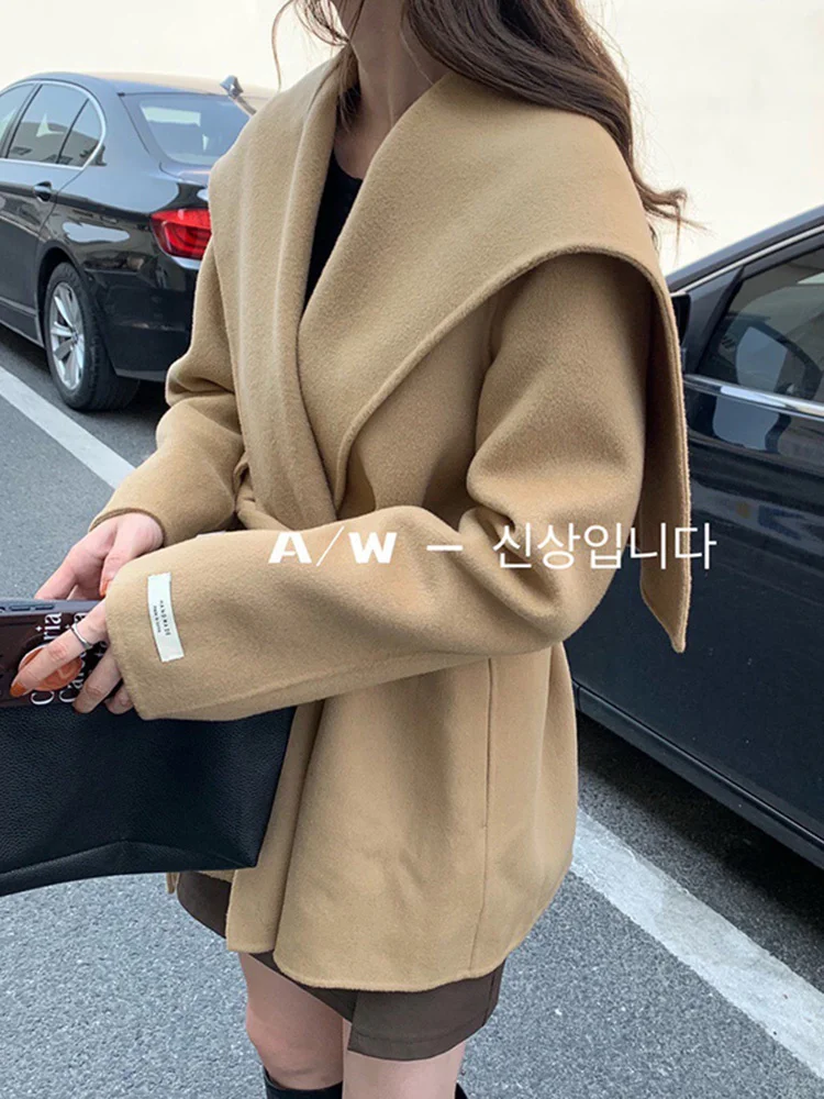 2023 Htbt23 Navy Neck Double Sided Fleece Coat Women's Short Small Loose Reduced Age Large Fleece Coat
2023 Htbt23 Navy Neck Double Sided Fleece Coat Women's Short Small Loose Reduced Age Large Fleece Coat