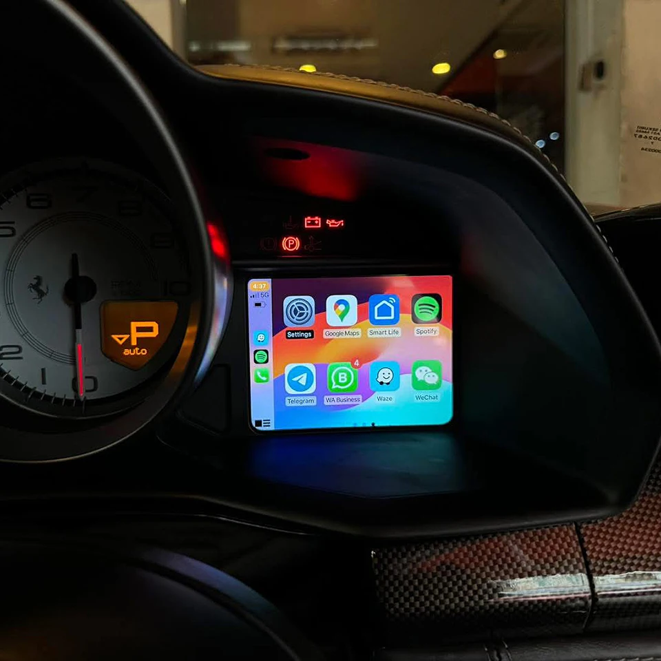 WIFI Wireless Android CarPlay Adapter Unit For Ferrari 458 488 F12 GTC4 Porfino F8 812 OEM Retrofit Media Interface
WIFI Wireless Android CarPlay Adapter Unit For Ferrari 458 488 F12 GTC4 Porfino F8 812 OEM Retrofit Media Interface