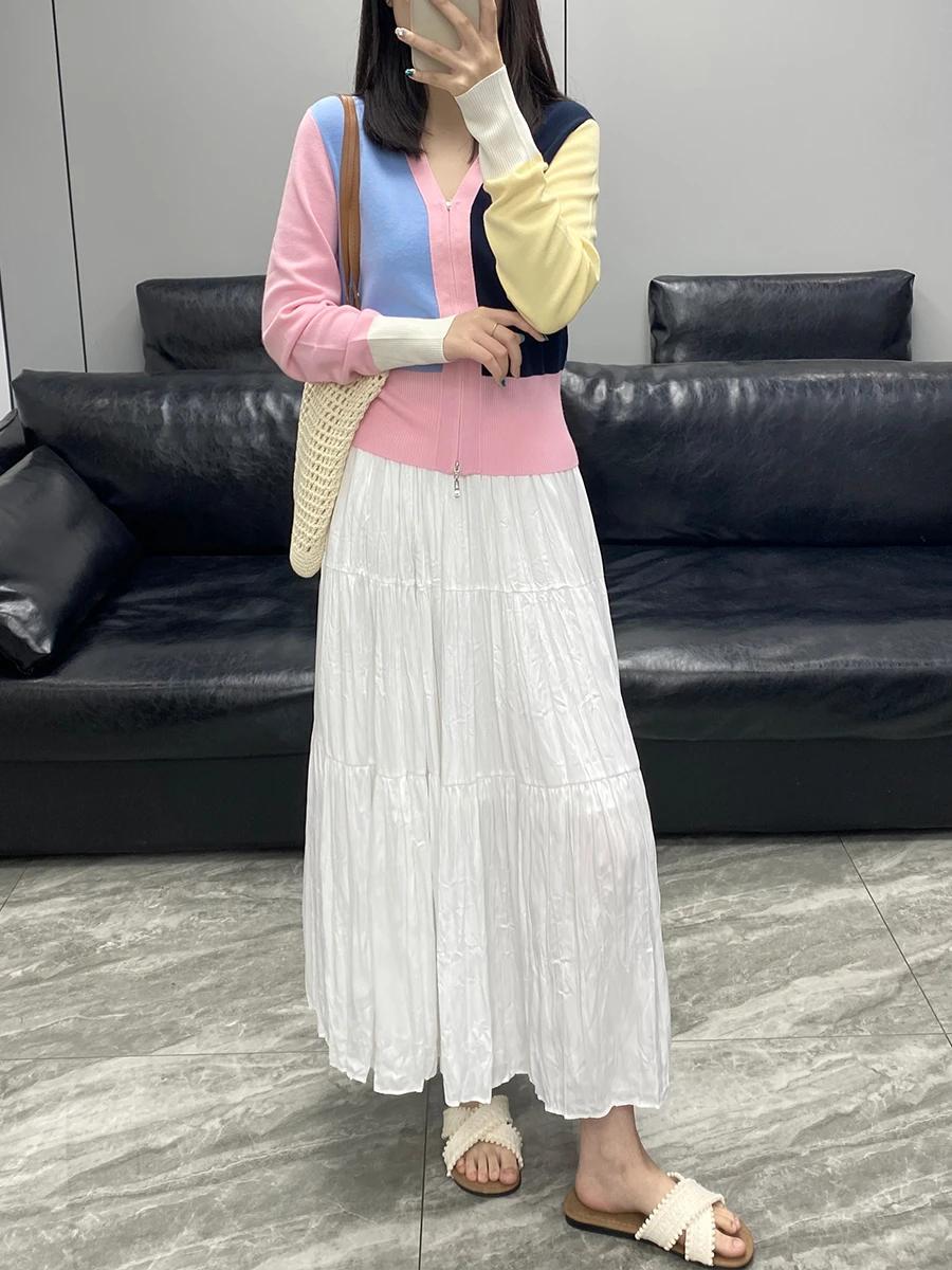 Skin-friendly Multi-layered Women's Skirt Smooth Breathable Long Cake Skirt Viscose Rayon Blend Loose Fit Mid-waist Design
Skin-friendly Multi-layered Women's Skirt Smooth Breathable Long Cake Skirt Viscose Rayon Blend Loose Fit Mid-waist Design