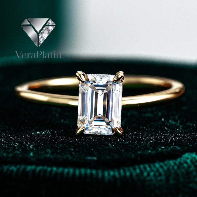VeraPlatin Women Engagement 18K Gold Wedding Band 1/2/3CT VVS1 D Color Moissanite Diamond Birthday Gift Girl Valentine's Day Fin
VeraPlatin Women Engagement 18K Gold Wedding Band 1/2/3CT VVS1 D Color Moissanite Diamond Birthday Gift Girl Valentine's Day Fin