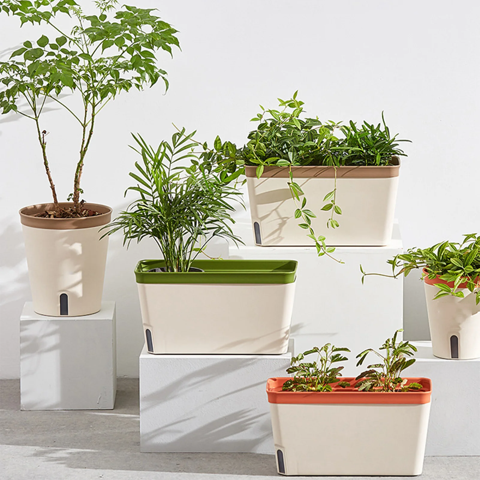 Resin Self Watering Planter Flower Pot Window Gardening Box Decorative Planter Pot for Indoor and Outdoor Gardening
Resin Self Watering Planter Flower Pot Window Gardening Box Decorative Planter Pot for Indoor and Outdoor Gardening