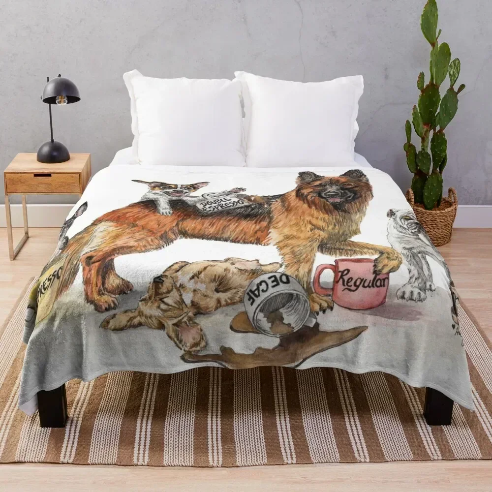 Coffee Dogs Throw Blanket Cozy Throw Blanket for Bed Sofa Chair
Coffee Dogs Throw Blanket Cozy Throw Blanket for Bed Sofa Chair