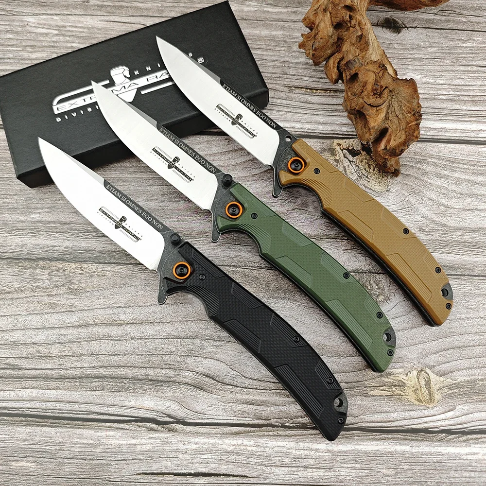 G10 Handle Self Defense D2 Blade Flipper Folding Knife EDC Tactical Camping Hunting Pocket Knife Multifunctional Outdoor Tools
G10 Handle Self Defense D2 Blade Flipper Folding Knife EDC Tactical Camping Hunting Pocket Knife Multifunctional Outdoor Tools