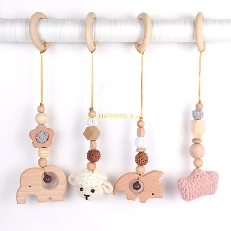 4Pcs Newborn Wooden Beads Ring Teether Molar Rattle Baby for Play Gym Frame Pend J0MF
4Pcs Newborn Wooden Beads Ring Teether Molar Rattle Baby for Play Gym Frame Pend J0MF