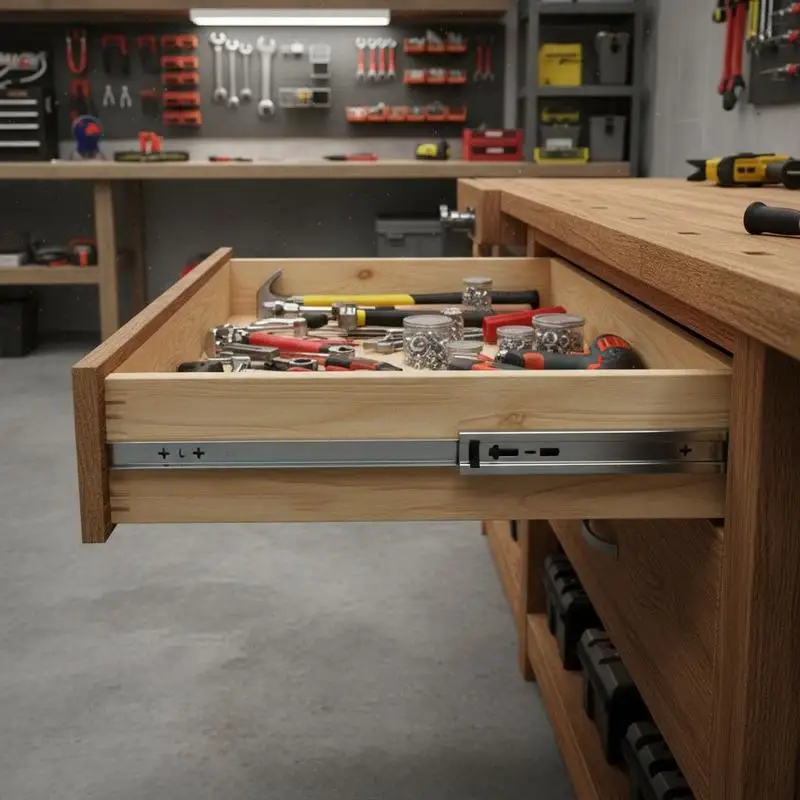 Heavy Duty Runners 30 inch For Cargo Bed Workshop Tool Box Industrial Cabinet, 1 Pair Locking Rails 250lbs Load Capacity Side Mount Ball Bearing 3-Fold Full Extension Thickened Steel Triple Section Hardware
Heavy Duty Runners 30 inch For Cargo Bed Workshop Tool Box Industrial Cabinet, 1 Pair Locking Rails 250lbs Load Capacity Side Mount Ball Bearing 3-Fold Full Extension Thickened Steel Triple Section Hardware