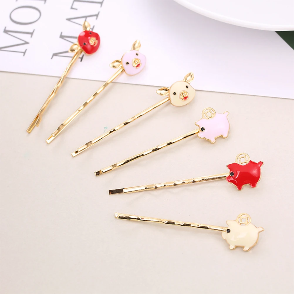 6pcs 6 Colors Piggy Bobby Pin Alloy Gold Plated Animal Hair Clips For Women Girls Decorative Hair Accessories Wedding Party
6pcs 6 Colors Piggy Bobby Pin Alloy Gold Plated Animal Hair Clips For Women Girls Decorative Hair Accessories Wedding Party