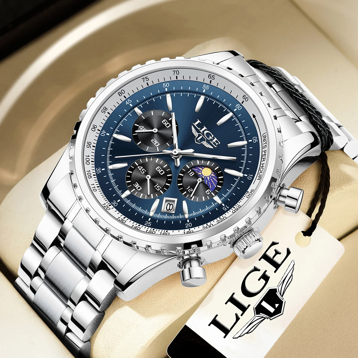LIGE Quartz Men's Watches Business Mens Watches Top Brand Luxury Stainless Steel Men Watch Chronograph Waterproof Date Man Watch
LIGE Quartz Men's Watches Business Mens Watches Top Brand Luxury Stainless Steel Men Watch Chronograph Waterproof Date Man Watch