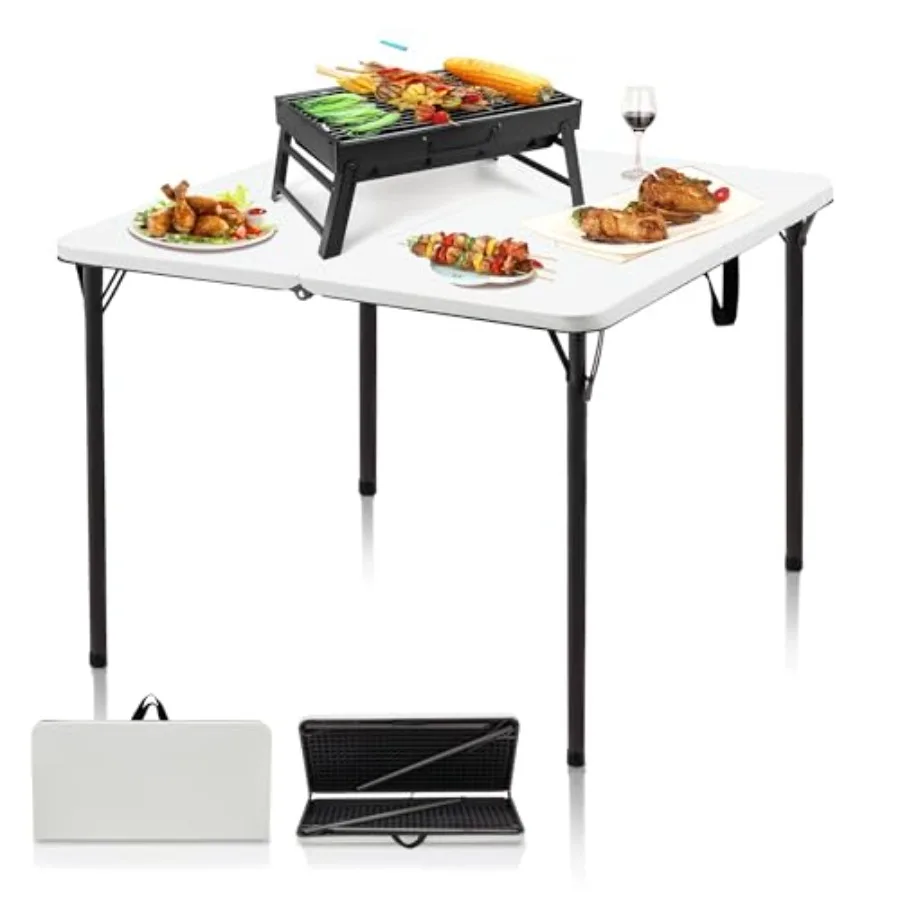 34" Folding Table Portable Square Camping Card Table with Collapsible Legs and Carrying Handle Plastic Tables for Outdoor Cooki
34" Folding Table Portable Square Camping Card Table with Collapsible Legs and Carrying Handle Plastic Tables for Outdoor Cooki