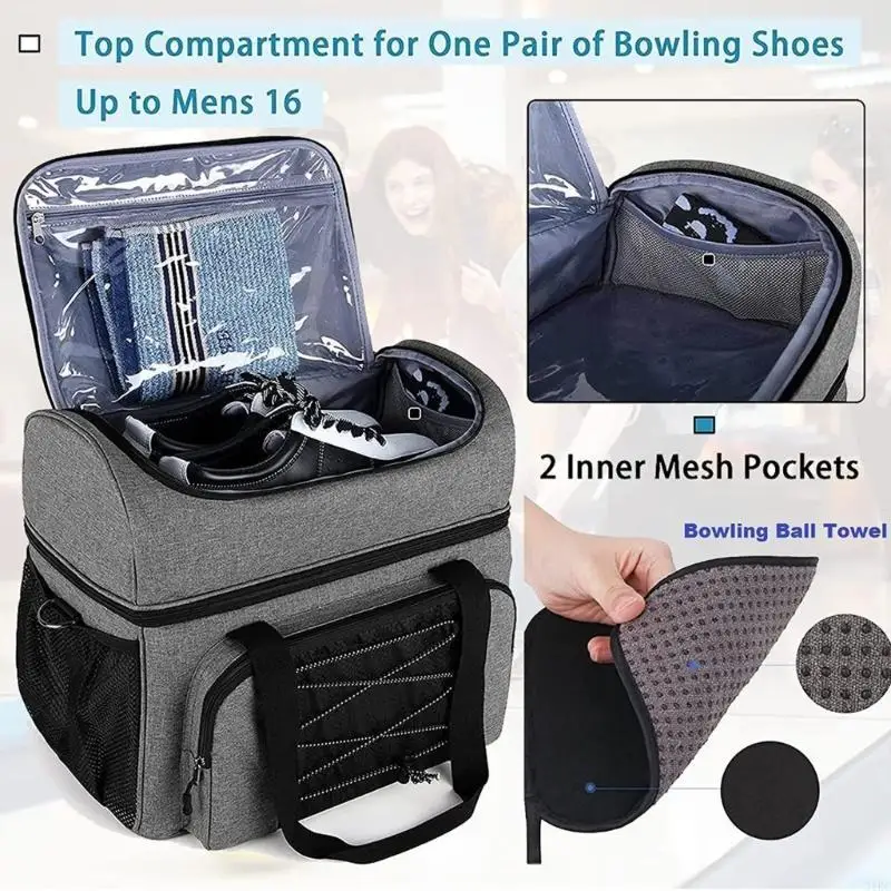 Bowling Ball Carriers Bag Sports Ball Bag Bowling Ball Holder for 2 Balls
Bowling Ball Carriers Bag Sports Ball Bag Bowling Ball Holder for 2 Balls