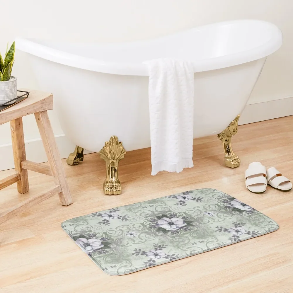 Sage and Lavender Vintage Style Floral Pattern Bath Mat Modern Bathroom Accessories Carpet Carpet Carpet Bathrooms Mat
Sage and Lavender Vintage Style Floral Pattern Bath Mat Modern Bathroom Accessories Carpet Carpet Carpet Bathrooms Mat