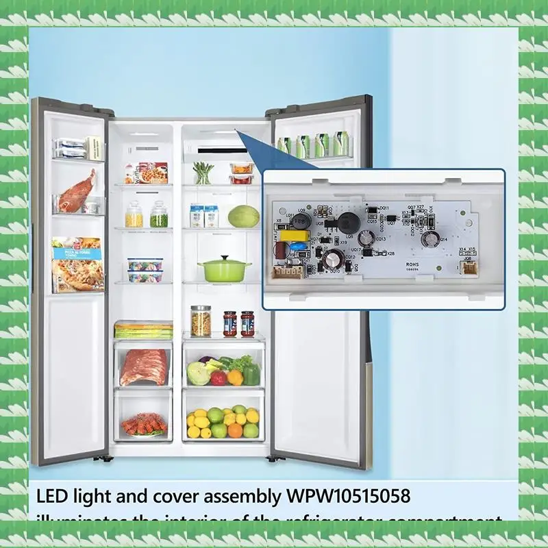 ONCE Upgraded W10515058 LED Light Refrigerator Freezer Main LED Light Compatible With Whirlpool/Kenmore/Maytag,Refrigerator Free
ONCE Upgraded W10515058 LED Light Refrigerator Freezer Main LED Light Compatible With Whirlpool/Kenmore/Maytag,Refrigerator Free
