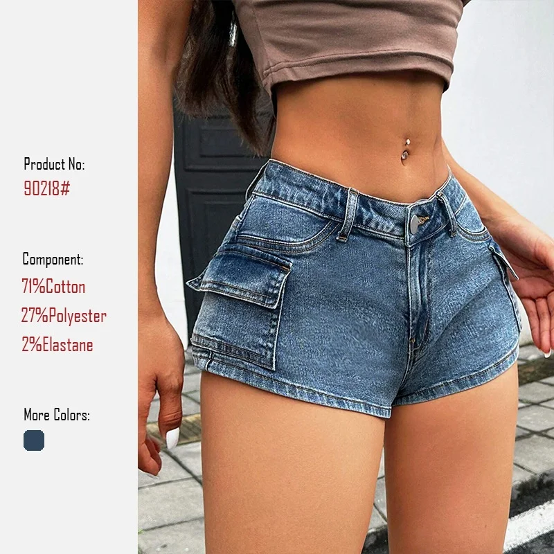 Women's Mid-Waist Bodycon Super Short Denim Shorts Elastic Slimming Summer Trendy Vintage Short Shorts Jeans for Hot Weather
Women's Mid-Waist Bodycon Super Short Denim Shorts Elastic Slimming Summer Trendy Vintage Short Shorts Jeans for Hot Weather