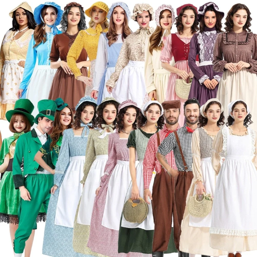 Halloween Festive Ethnic Festival Costume Farm Medieval Renaissance Pioneer Outfit Women's Traditional Stage Wear Winter 2025
Halloween Festive Ethnic Festival Costume Farm Medieval Renaissance Pioneer Outfit Women's Traditional Stage Wear Winter 2025