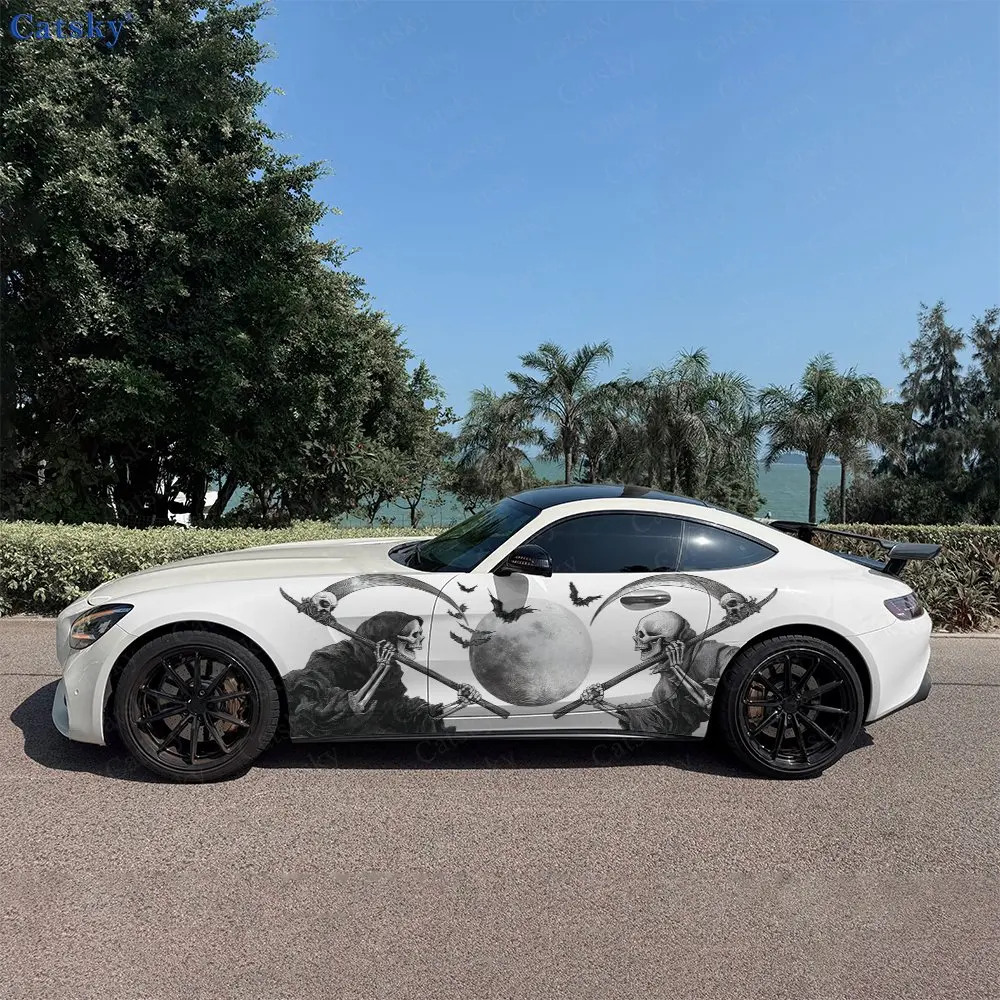 2pcs Two Grim Reapers With Scythe Car Side Wraps, Self-Adhesive PVC Waterproof & Scratch-Resistant Stickers, Car Accessory Gift
2pcs Two Grim Reapers With Scythe Car Side Wraps, Self-Adhesive PVC Waterproof & Scratch-Resistant Stickers, Car Accessory Gift