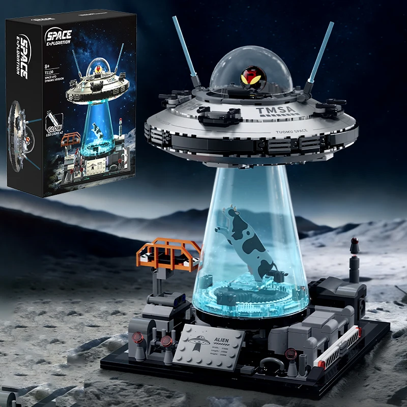 Technical Space UFO Spacecraft Building Blocks City Alien Space Exploration Spaceship With Light Bricks MOC Decoration Toys Gift
Technical Space UFO Spacecraft Building Blocks City Alien Space Exploration Spaceship With Light Bricks MOC Decoration Toys Gift