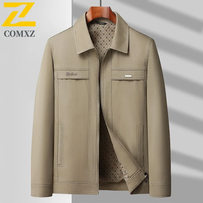 COMXZ Men Lightweight Windbreaker Coat New Brand Luxury Outdoor Office Golf Business Cotton Collar Jacket Jacket with No Hood
COMXZ Men Lightweight Windbreaker Coat New Brand Luxury Outdoor Office Golf Business Cotton Collar Jacket Jacket with No Hood