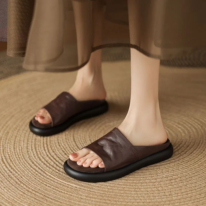 2026 Summer Open Toe Slip On Mules for Women - Vintage Style Soft Flat Sole, Casual Indoor Outdoor 2-in-1 Slide Sandals
2026 Summer Open Toe Slip On Mules for Women - Vintage Style Soft Flat Sole, Casual Indoor Outdoor 2-in-1 Slide Sandals