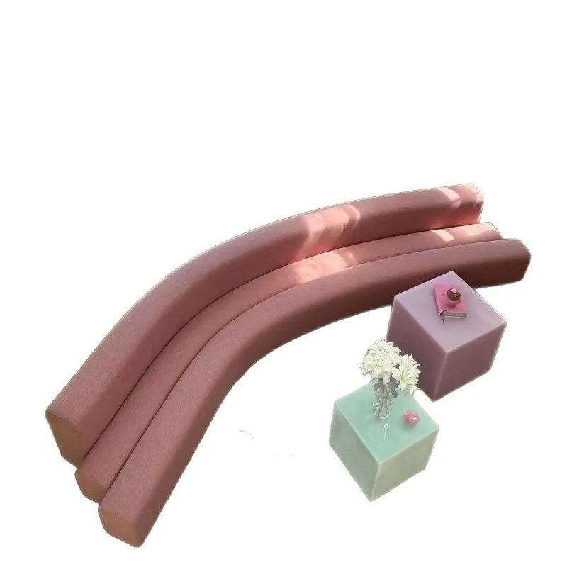 Barbie same pink sofa designer leisure area curved fabric sofa combination hotel clubhouse
Barbie same pink sofa designer leisure area curved fabric sofa combination hotel clubhouse