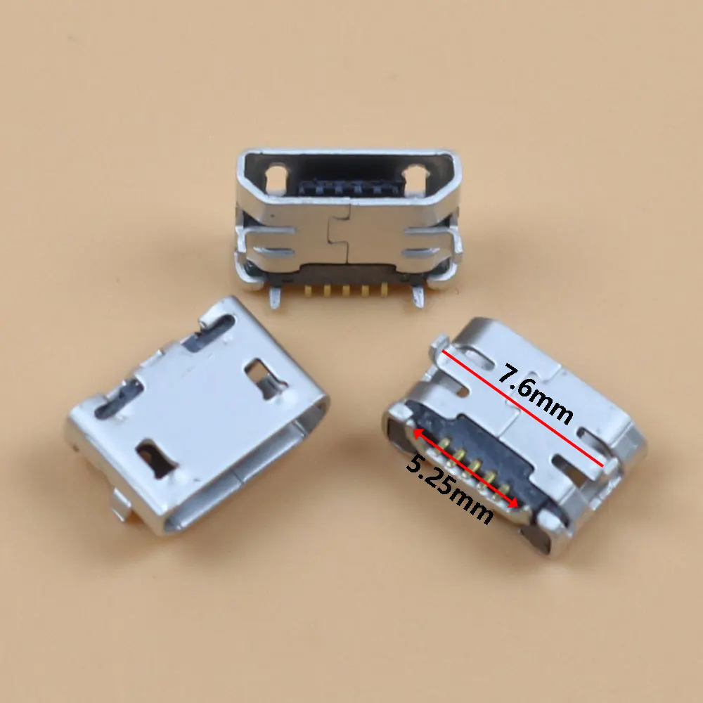 10-100pcs Micro mini USB Connector 5pin Jack Female Socket 7.6mm Ox horn Flat port Type for Mobile Phone Tail Charging tail port
10-100pcs Micro mini USB Connector 5pin Jack Female Socket 7.6mm Ox horn Flat port Type for Mobile Phone Tail Charging tail port
