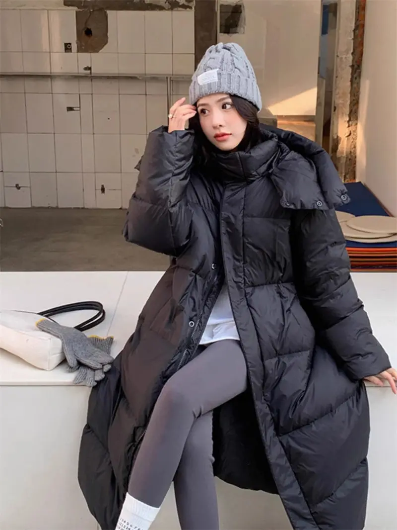 Winter Coats For Women 2023 New Down Cotton Jacket Long Loose Over Knee Thickened Warm Quilted Casual Hooded Overcoat Z2467
Winter Coats For Women 2023 New Down Cotton Jacket Long Loose Over Knee Thickened Warm Quilted Casual Hooded Overcoat Z2467