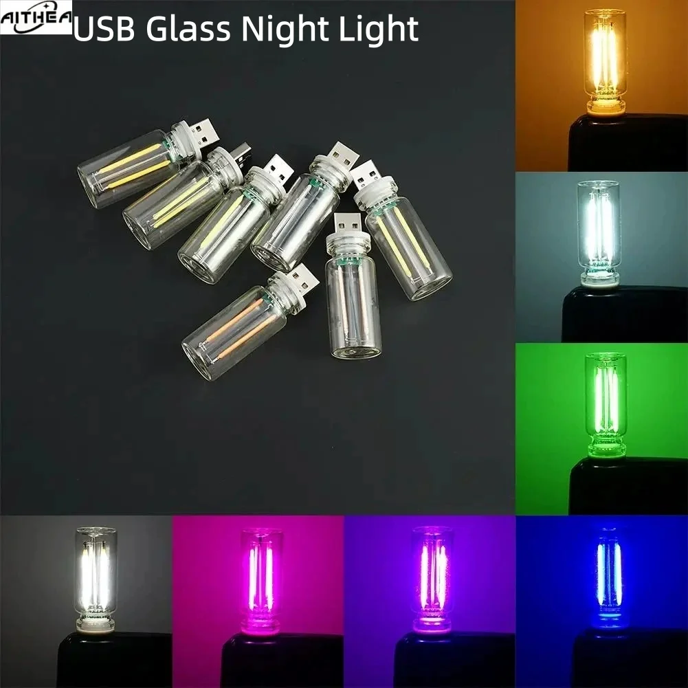 AITHEA USB Touch Control LED Filament Night Light Retro Bulb Atmosphere Lamp for Car Camping Bedroom Home Decor
AITHEA USB Touch Control LED Filament Night Light Retro Bulb Atmosphere Lamp for Car Camping Bedroom Home Decor