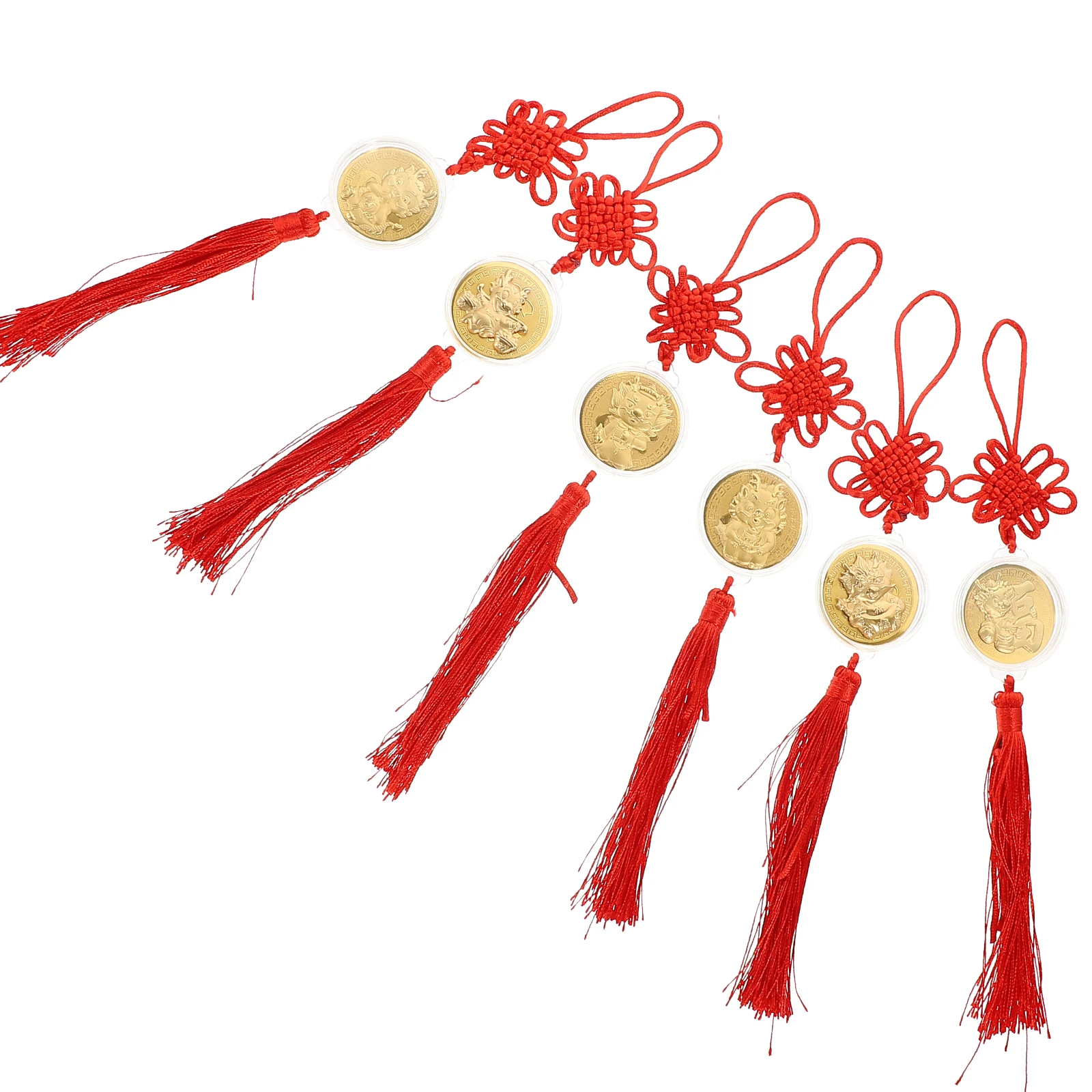 6 Pcs Dragon Coin Hanging Decor Red Chinese Knot Car Home nament New Year Pendant Spring Festival Decor Bonsai Hanging 
6 Pcs Dragon Coin Hanging Decor Red Chinese Knot Car Home nament New Year Pendant Spring Festival Decor Bonsai Hanging