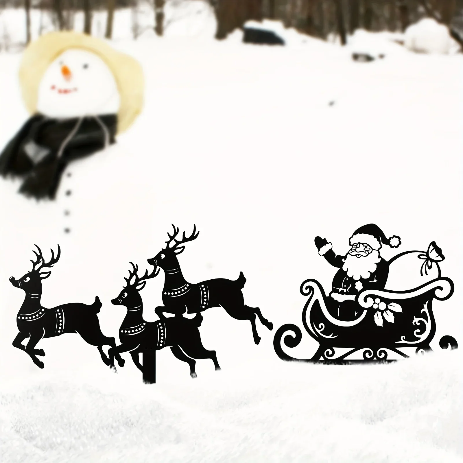 2pcs Outdoor Christmas Decor Metal Stake, Outdoor Decor Christmas Decorations Reindeer Christmas Sleigh Silhouette Yard Decor
2pcs Outdoor Christmas Decor Metal Stake, Outdoor Decor Christmas Decorations Reindeer Christmas Sleigh Silhouette Yard Decor