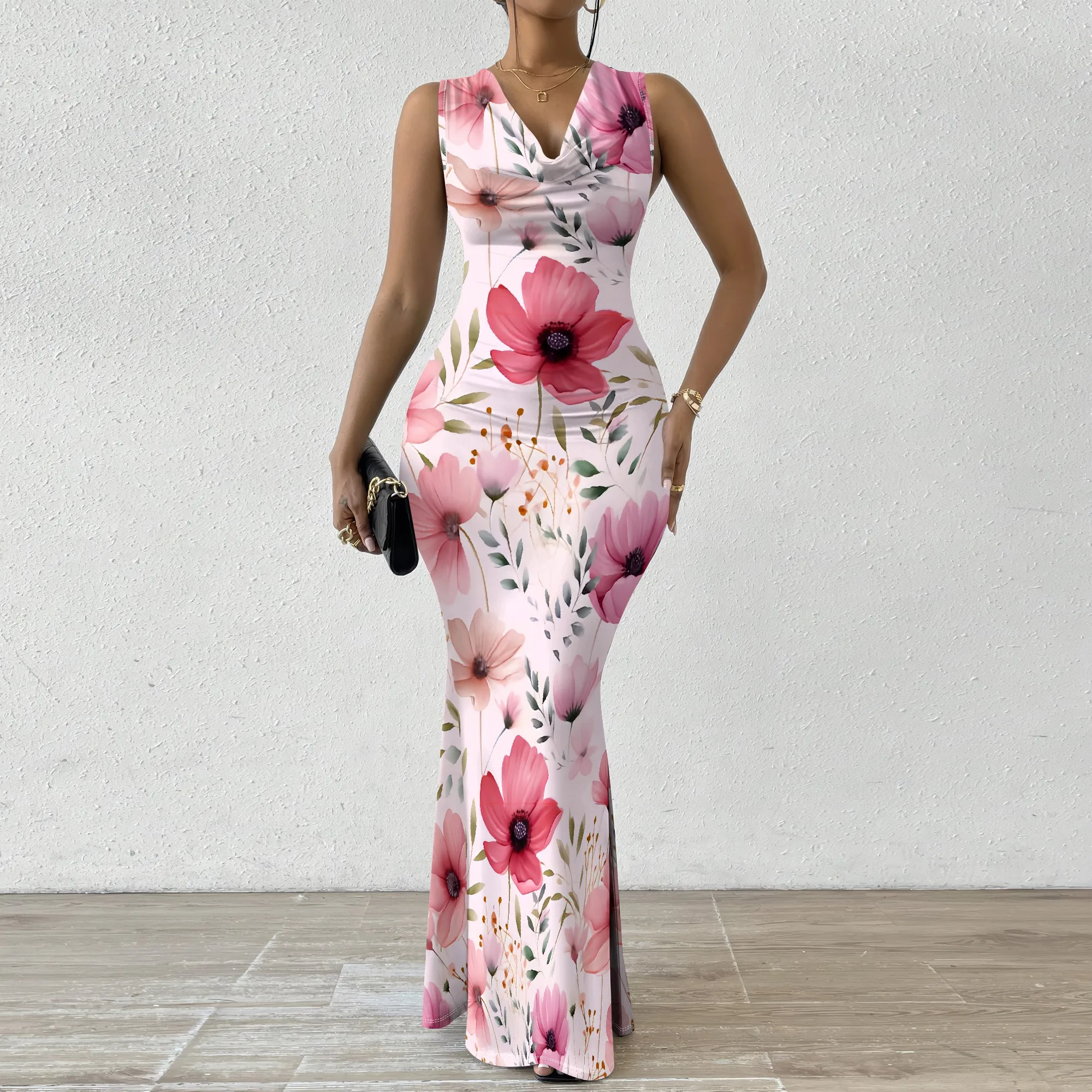 Romantic Floral Bodycon Dress – Pink Blossom Sleeveless Maxi for Spring Events XS-2XL
Romantic Floral Bodycon Dress – Pink Blossom Sleeveless Maxi for Spring Events XS-2XL