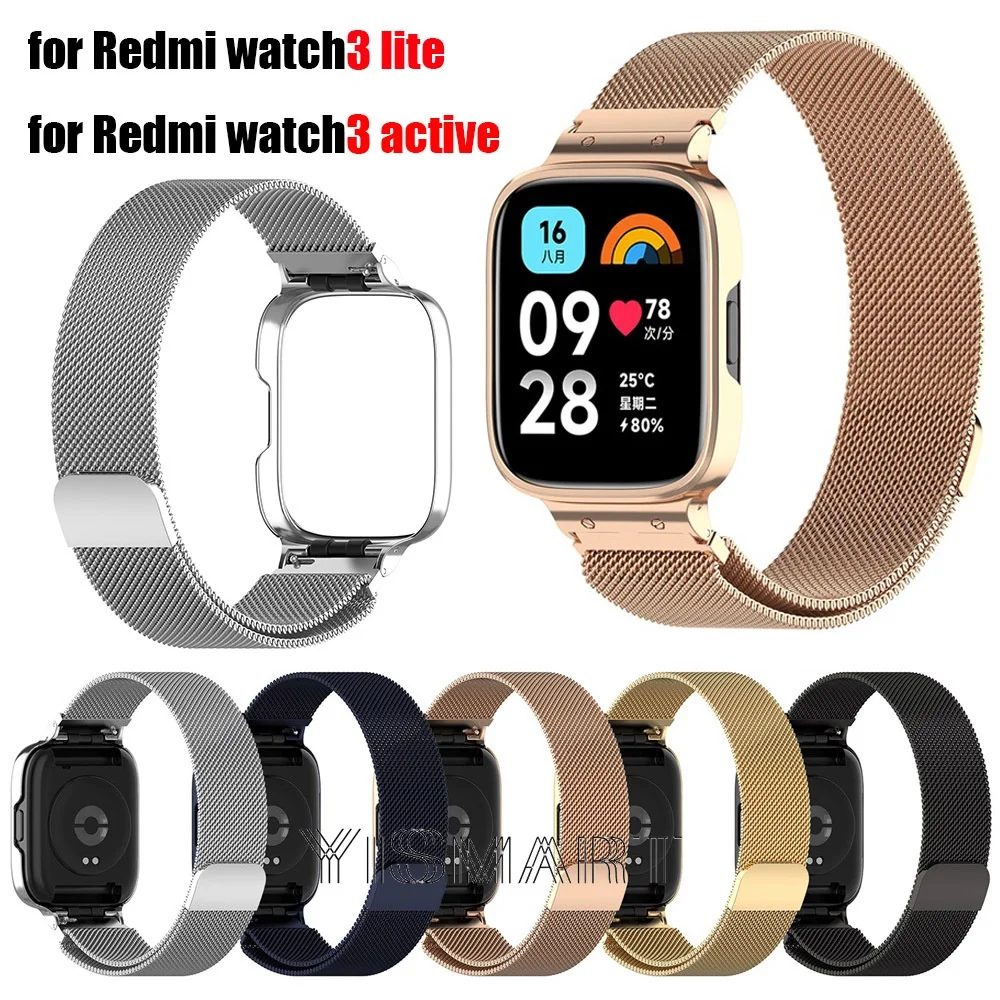 Металлический ремешок для Redmi Watch 3 Active, защитный бампер для телефона, Магнитная Петля, сменный ремешок для часов Redmi Watch 3 Lite
Металлический ремешок для Redmi Watch 3 Active, защитный бампер для телефона, Магнитная Петля, сменный ремешок для часов Redmi Watch 3 Lite