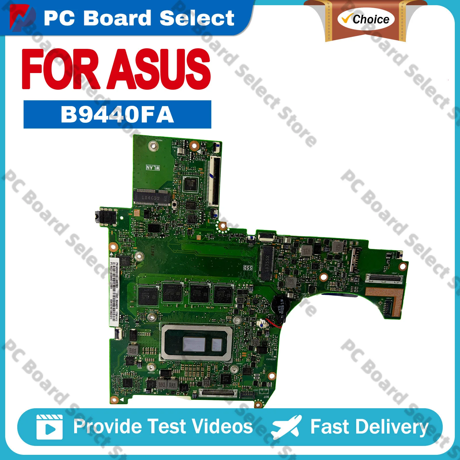 B9440FA Laptop Motherboard For ASUS ExpertBook B9440F B9440FA Notebook Mainboard With I3 I5 I7 CPU 100% tests OK fast shipping
B9440FA Laptop Motherboard For ASUS ExpertBook B9440F B9440FA Notebook Mainboard With I3 I5 I7 CPU 100% tests OK fast shipping