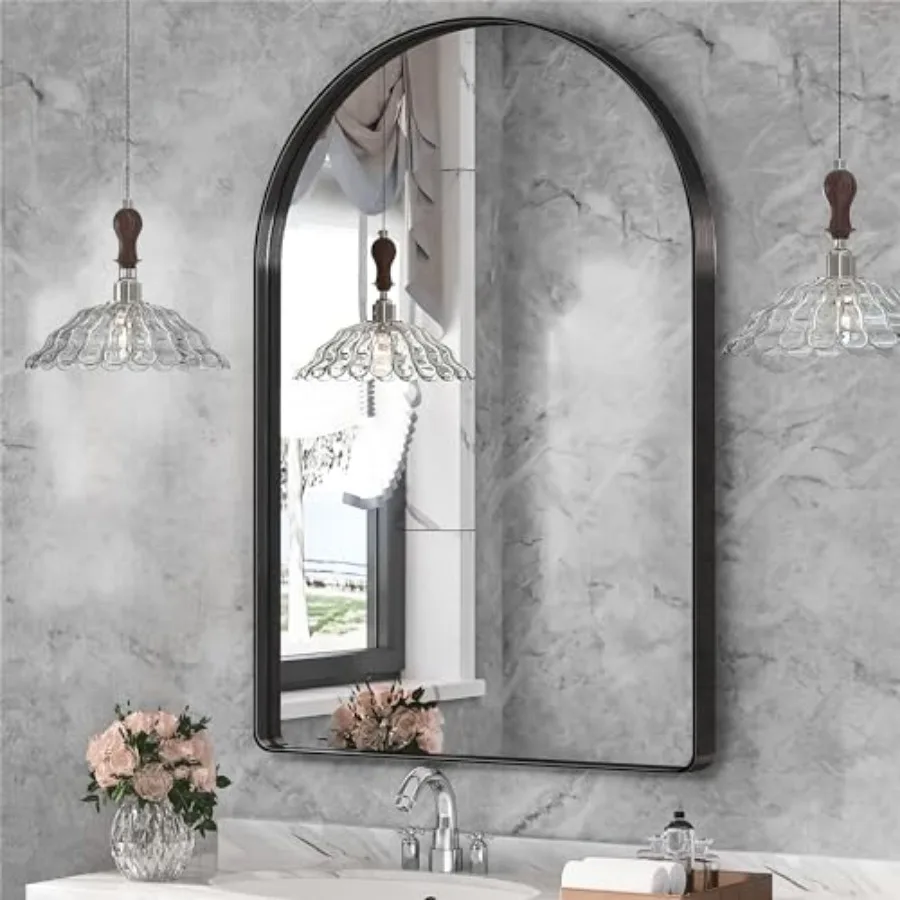 22" x 30" Bathroom Mirror, Bathroom Vanity Mirror Metal Framed, Wall-Mounted Mirrors for Bedroom, Living Room, Entryway, Hallwa
22" x 30" Bathroom Mirror, Bathroom Vanity Mirror Metal Framed, Wall-Mounted Mirrors for Bedroom, Living Room, Entryway, Hallwa