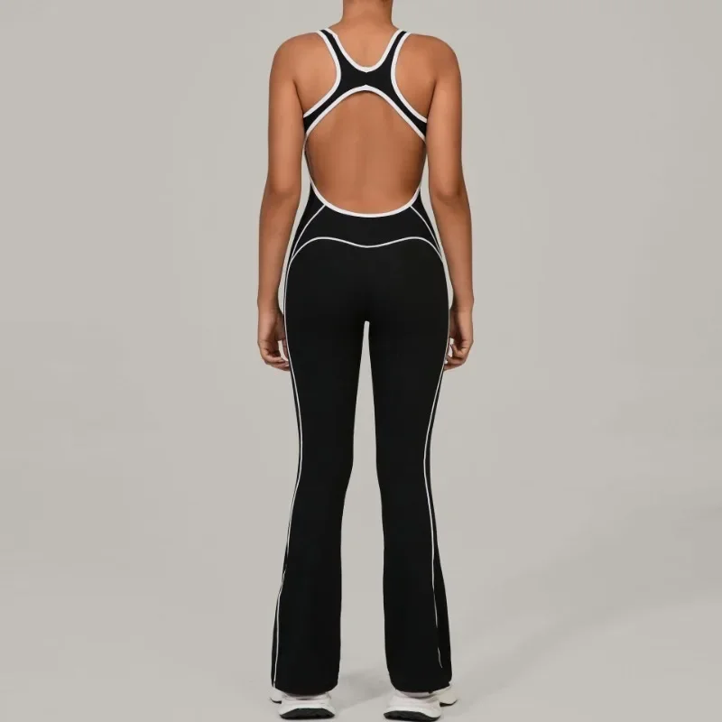 New Women's Seamless Yoga Jumpsuit - Hollow Out Back Butt Lifting Bootcut Fitness Bodysuit for Dance Gym Running Workouts
New Women's Seamless Yoga Jumpsuit - Hollow Out Back Butt Lifting Bootcut Fitness Bodysuit for Dance Gym Running Workouts