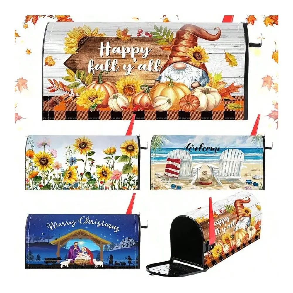 4 Pcs Mailbox Covers Standard Size 18 X 21 Inch Welcome Fall Spring Summer Winter Seasonal Magnetic Mailbox Covers Wraps Holida
4 Pcs Mailbox Covers Standard Size 18 X 21 Inch Welcome Fall Spring Summer Winter Seasonal Magnetic Mailbox Covers Wraps Holida