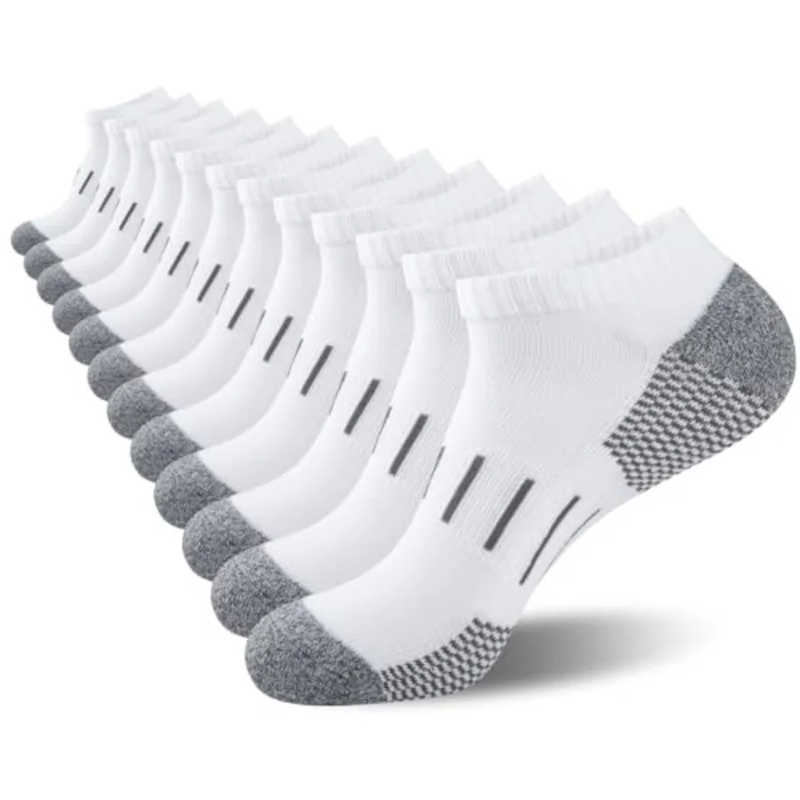 Mens Athletic Ankle Socks Moisture Wicking Cushion Running Low Cut Sock 6 Pack
Mens Athletic Ankle Socks Moisture Wicking Cushion Running Low Cut Sock 6 Pack
