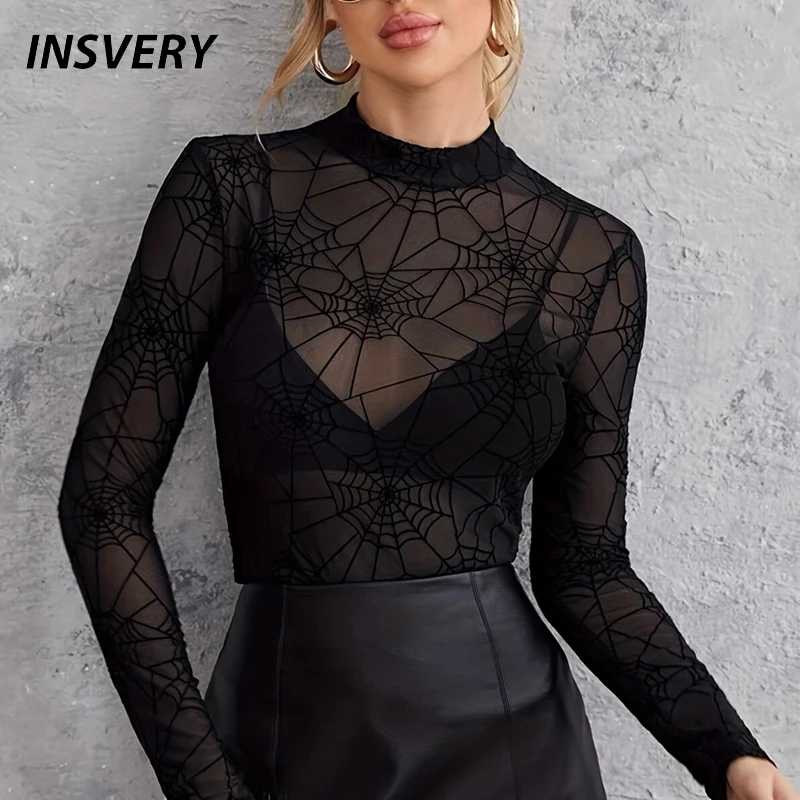 Women Y2k Lace See Through Tee Shirt Sexy Sheer Mesh Long Sleeve T-shirt Female O Neck Slim Basic Tops Women Tee Thin Shirts
Women Y2k Lace See Through Tee Shirt Sexy Sheer Mesh Long Sleeve T-shirt Female O Neck Slim Basic Tops Women Tee Thin Shirts